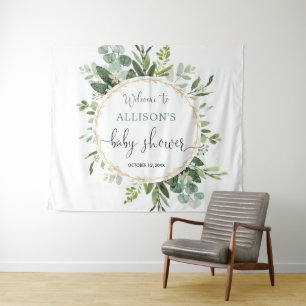 Tenture Panneau de fond de salle pour baby shower avec cou