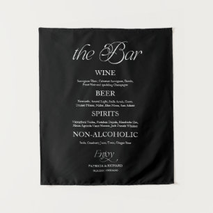 Tenture Panneau de mariage minimaliste moderne "Le Bar"