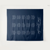 Tenture Panneau de plan de table de mariage classique ivoi (Devant (Horizontal))
