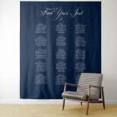 Tenture Panneau de plan de table de mariage classique ivoi (En situation)