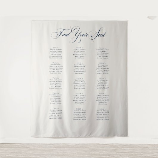 Tenture Panneau de plan de table de mariage classique ivoi (Devant)