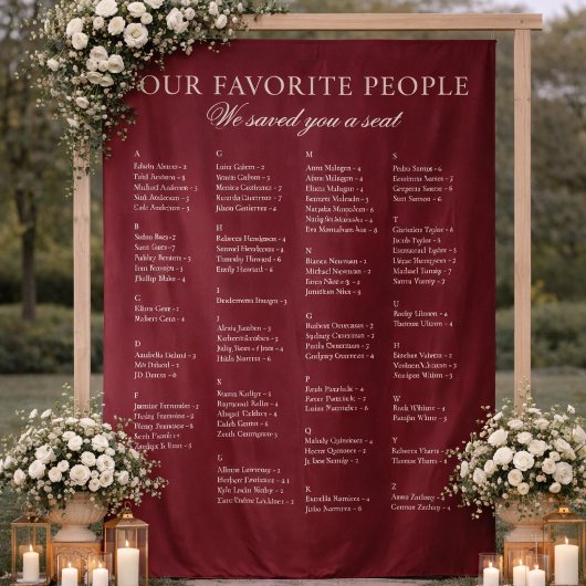 Tenture Panneau de plan de table de mariage en tissu borde
