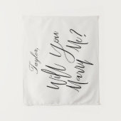 Tenture Panneau de Proposition Personnalisé avec Nom en Cr (Devant)