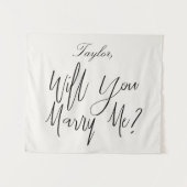 Tenture Panneau de Proposition Personnalisé avec Nom en Cr (Devant (Horizontal))