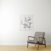 Tenture Panneau de Proposition Personnalisé Nom Crème Clai (En situation)