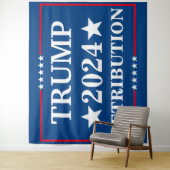 Tenture Panneau de triage Trump Retribution 18" x 24" avec (En situation)