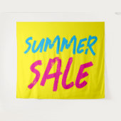 Tenture Panneau de vente d'été, Bannière de vente de magas (Devant (Horizontal))