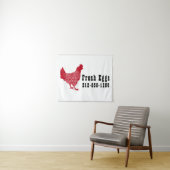 Tenture Panneau OEufs frais de poulet rouge (En situation (horizontale))