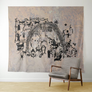 Tenture Panneau Petroglyph - Rochester Creek, Utah