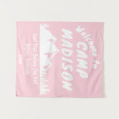 Tenture Panneau rose clair du camp Bachelorette (Devant (Horizontal))