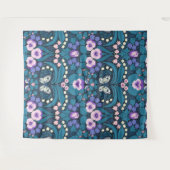 Tenture Pansies, oiseaux et papillons (Devant (Horizontal))