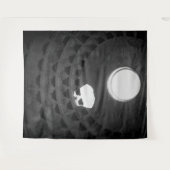 Tenture Panthéon Crâne clair Rome Italie Noir et Blanc (Devant (Horizontal))