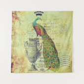 Tenture Paon et urne (Devant)