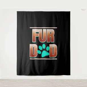 Tenture Papa De Fourrure cool Avec Paw De Chat Le Jour
