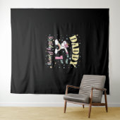 Tenture Papa de la princesse du 1er anniversaire - 1 an (En situation (horizontale))