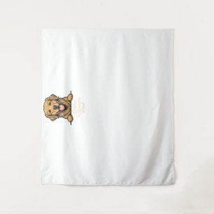 Tenture Papa Golden Retriever Gravure Vintage