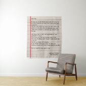 Tenture Papa Lettre cadeau pour le jour du Père (En situation)