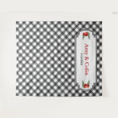 Tenture Papier à motifs Buffalo Check noir et blanc Mariag (Devant (Horizontal))