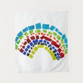 Tenture Papier arc en ciel (Devant)