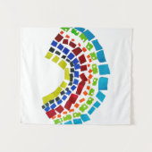 Tenture Papier arc en ciel (Devant (Horizontal))