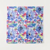 Tenture Papier peint Aquarelle Fleurs Sauvages (Devant (Horizontal))