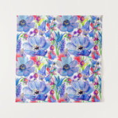 Tenture Papier peint Aquarelle Fleurs Sauvages (Devant)