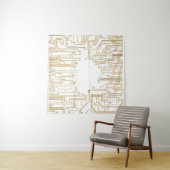 Tenture Papier peint arrière - plan de carte de circuit (En situation (horizontale))