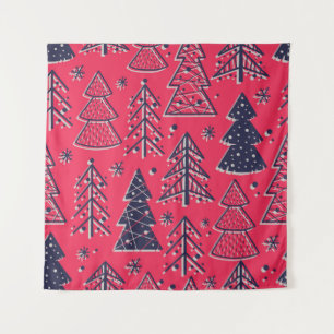 Tenture Papier peint couleur motif transparent avec noël