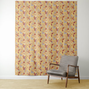 Tenture Papier peint de style vintage couleur bleu motif b