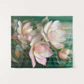 Tenture Papier peint en fleurs japonais Magnolia Art (Devant (Horizontal))