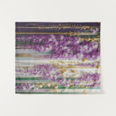 Tenture Papier peint en fleurs Violet Gold Wisteria (Devant (Horizontal))