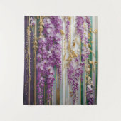 Tenture Papier peint en fleurs Violet Gold Wisteria (Devant)