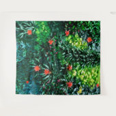 Tenture Papier Peint Floral de l'Île de Plage Tropicale |  (Devant (Horizontal))