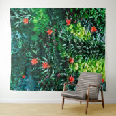 Tenture Papier Peint Floral Île de Plage Tropicale | Mur (En situation (horizontale))