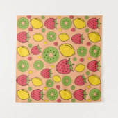 Tenture Papier peint fraise, citron et kiwi (Devant (Horizontal))