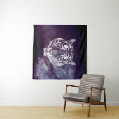 Tenture Papier peint Galaxy Tiger Face (En situation (horizontale))