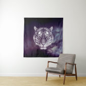 Tenture Papier peint Galaxy Tiger Face (En situation)