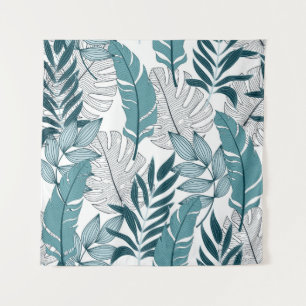 Tenture Papier peint Vintage Plante tropical.