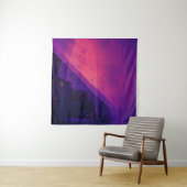 TENTURE PAPIER ROSE ET NOIR (En situation)