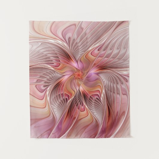 Tenture Papillon Abstrait coloré Imaginaire Fractal Art (Devant)