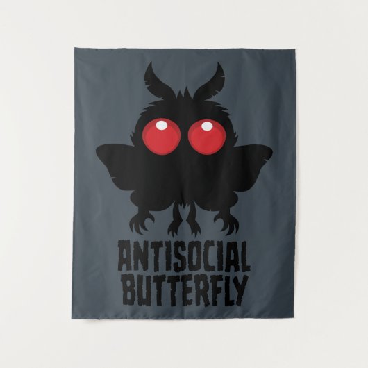 Tenture Papillon Antisocial Mothman Cryptide (Devant)