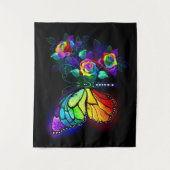 Tenture Papillon arc-en-ciel (Devant)