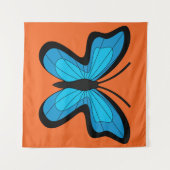 Tenture Papillon bleu (Devant (Horizontal))