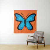 Tenture Papillon bleu (En situation)