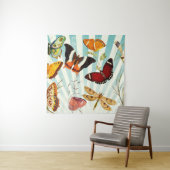 Tenture Papillon ciel vintage collage (En situation)