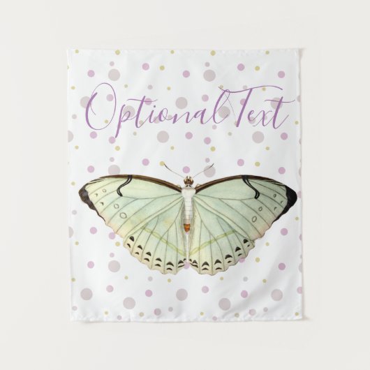 Tenture Papillon de beauté verte à la menthe (Devant)