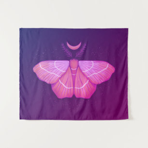 Tenture Papillon de papillon de mer pourpre Insecte magiqu