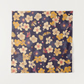 Tenture Papillon en fleurs de cerisier asiatique (Devant)