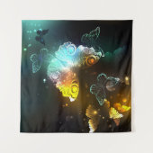 Tenture Papillon lumineux et papillons de nuit (Devant (Horizontal))