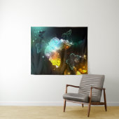 Tenture Papillon lumineux et papillons de nuit (En situation (horizontale))